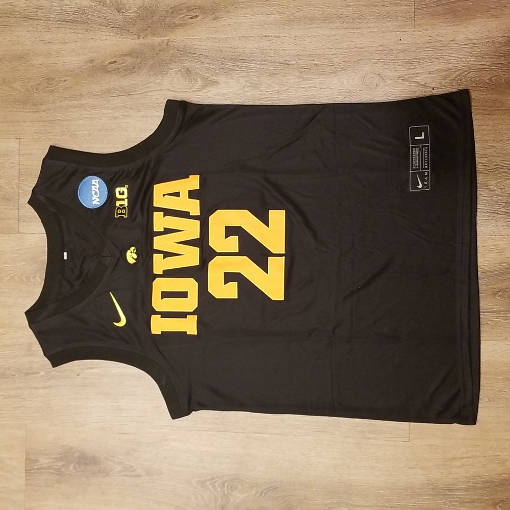 C Clark #22 Iowa Black Stitched Mens Size